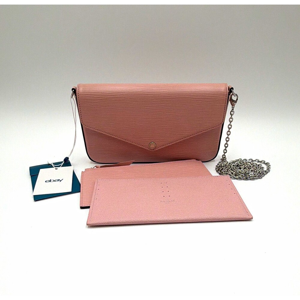 Louis Vuitton Pochette Felicie Rose Ballerine Epi Leather Crossbody Entrupy COA